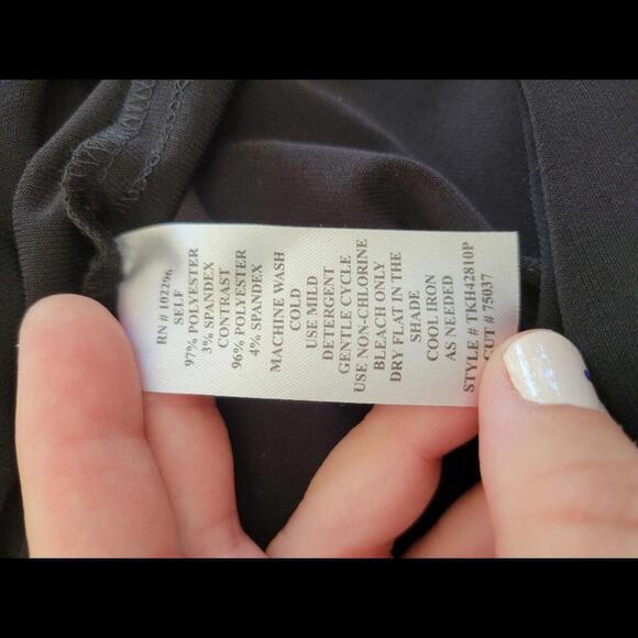 Connected Apparel size 4 petite black modest evening maxi dress - Picture 4 of 4